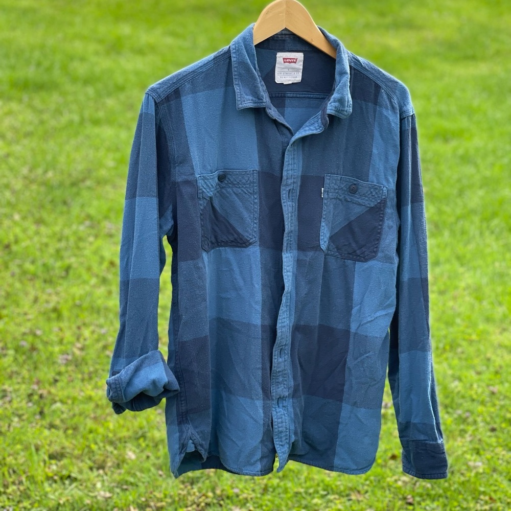 Levi’s Long Sleeve Mens Flannel Shirt PreWorn